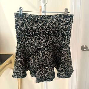 Parker black and cream skirt